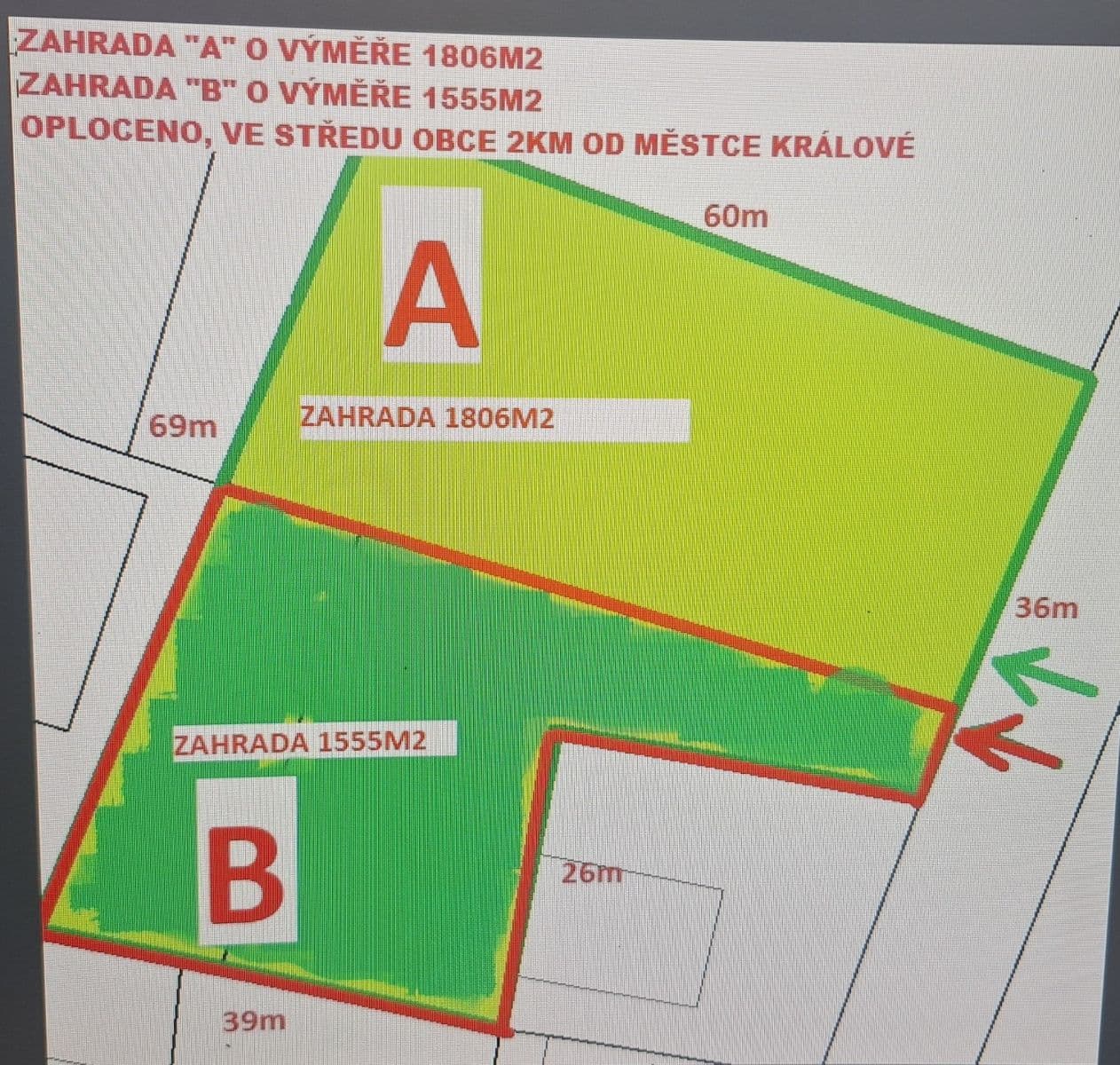 Pronájem pozemku 1.555 m², Městec Králové, Středočeský kraj Pronájem pozemku 1.555 m², Městec Králové, Středočeský kraj