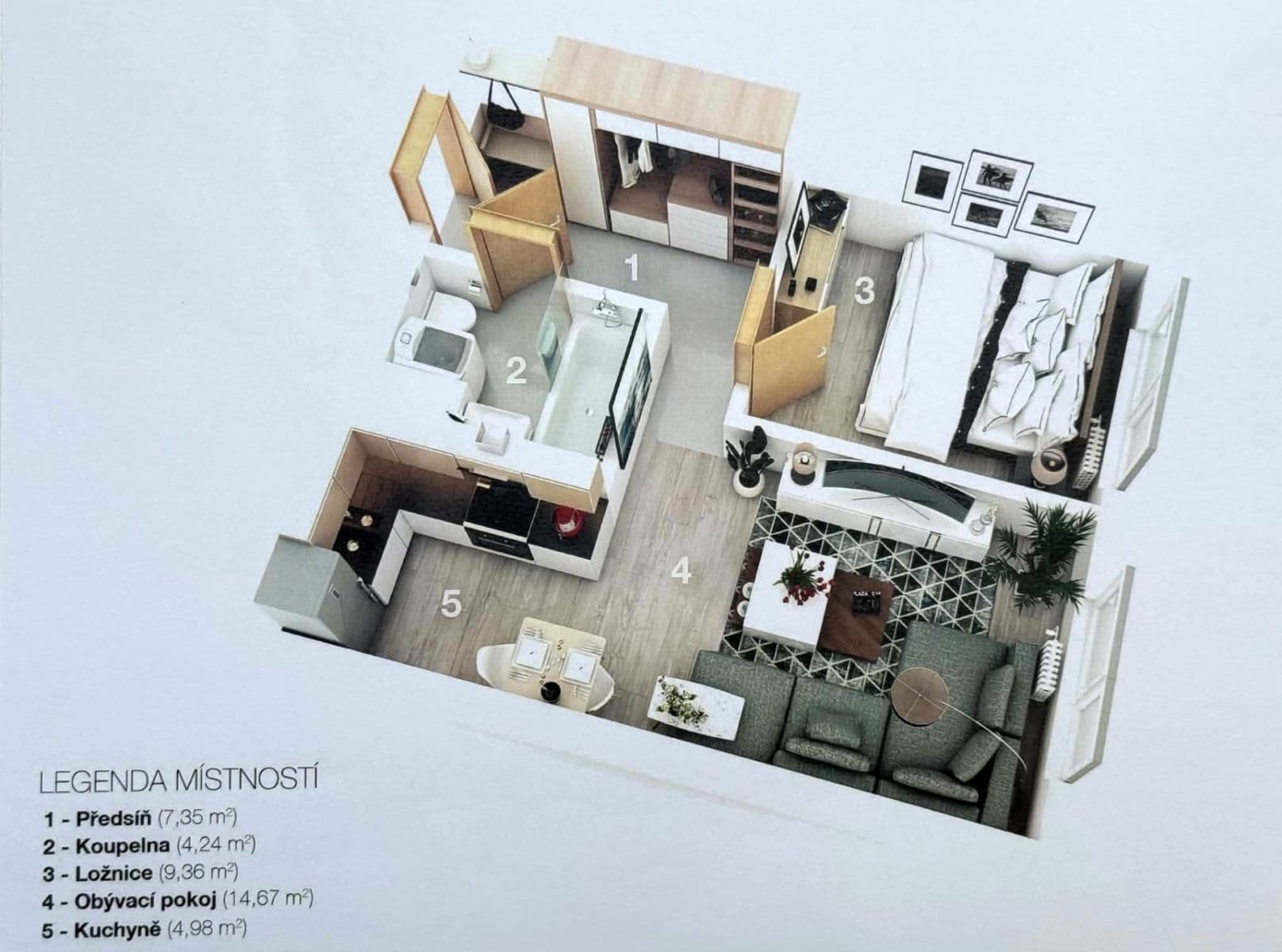 Pronájem bytu 2+kk 41 m², Na růžovém poli, Kladno, Středočeský kraj Pronájem bytu 2+kk 41 m², Na růžovém poli, Kladno, Středočeský kraj
