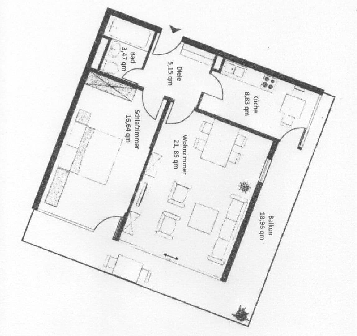 Pronájem bytu 2+1 60 m², St-Benedikt-Str. 1, Unterschleissheim, Bavorsko Pronájem bytu 2+1 60 m², St-Benedikt-Str. 1, Unterschleissheim, Bavorsko