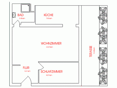 Pronájem bytu 2+1 53 m², Am Pichelssee 7, Berlin - Spandau, Berlín Pronájem bytu 2+1 53 m², Am Pichelssee 7, Berlin - Spandau, Berlín