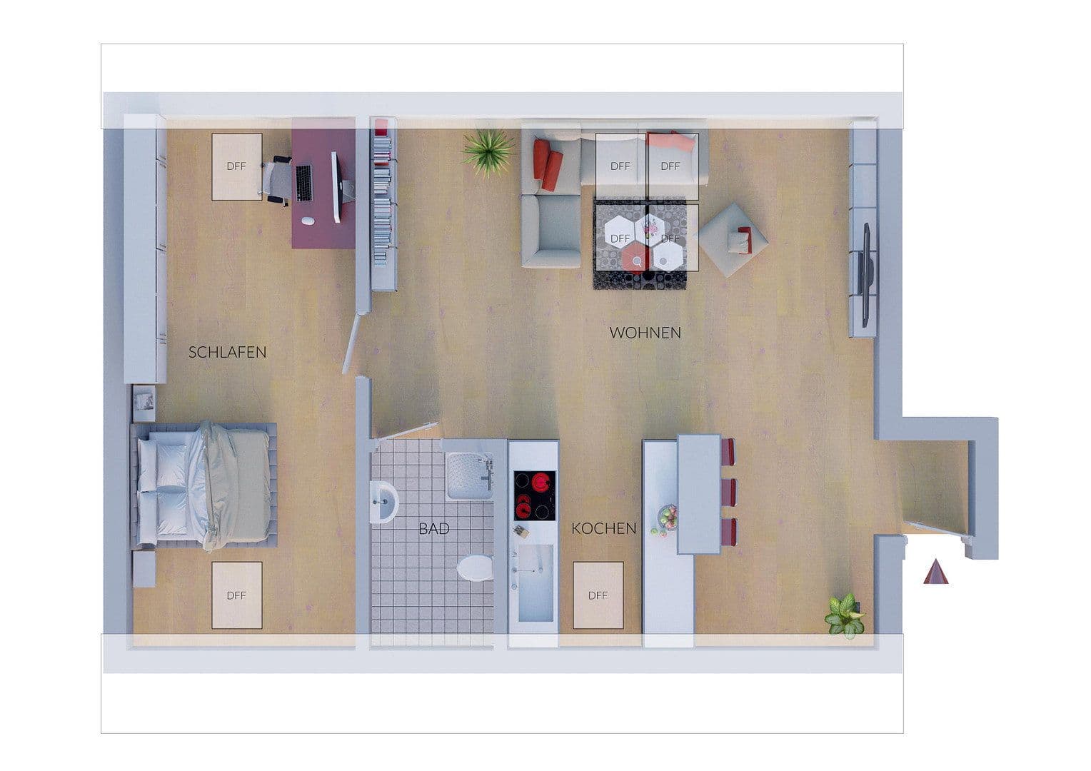 Prodej bytu 2+1 50 m², Käsröthe 30, Forchheim, Bavorsko Prodej bytu 2+1 50 m², Käsröthe 30, Forchheim, Bavorsko