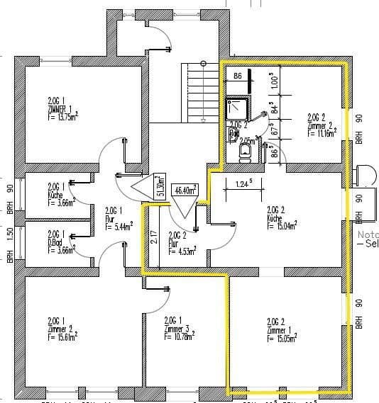 Pronájem bytu 2+1 47 m², An den Lothen 7, Bochum, Severní Porýní-Vestfálsko Pronájem bytu 2+1 47 m², An den Lothen 7, Bochum, Severní Porýní-Vestfálsko