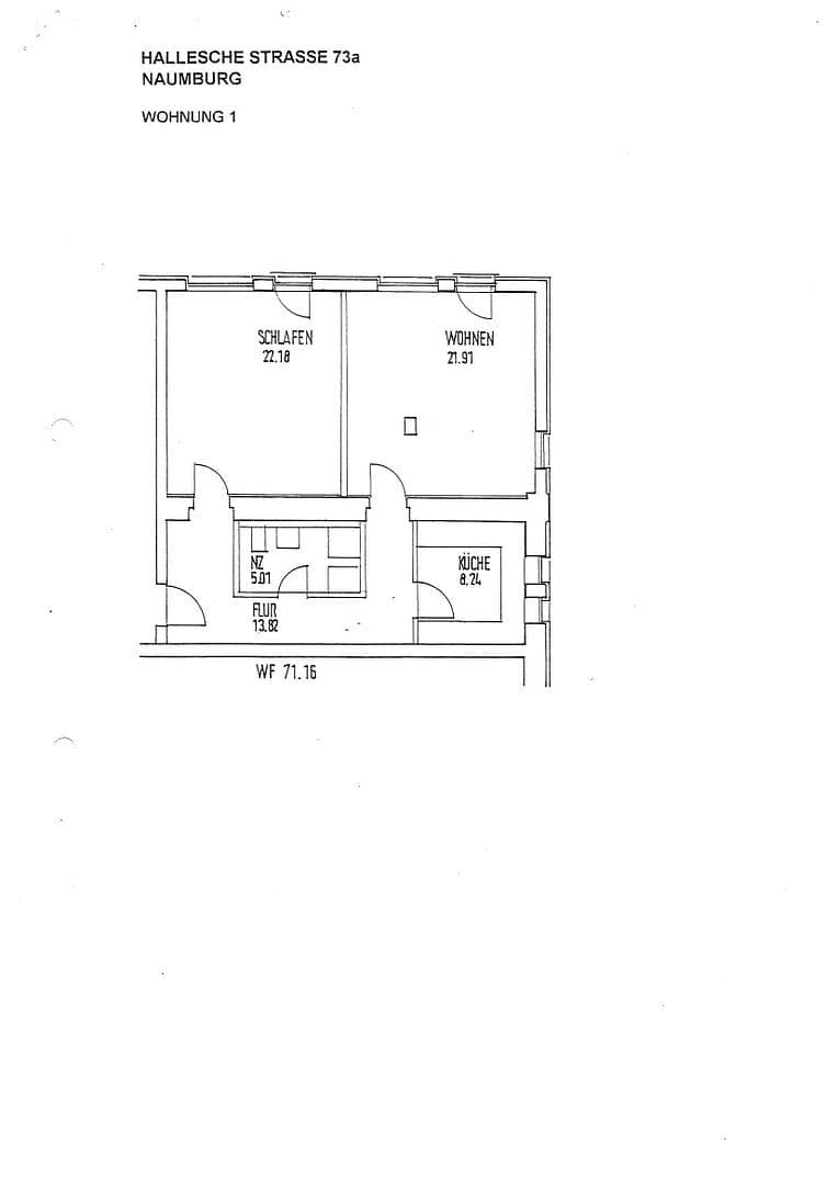 Pronájem bytu 2+1 72 m², Hallesche Straße 73a, Naumburg (Saale), Sasko-Anhaltsko Pronájem bytu 2+1 72 m², Hallesche Straße 73a, Naumburg (Saale), Sasko-Anhaltsko