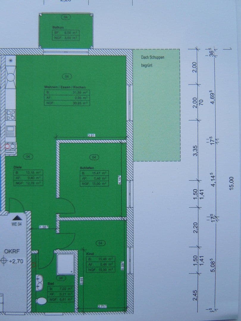 Pronájem bytu 3+1 84 m², Lilienstraße 4, Willstätt, Bádensko-Württembersko Pronájem bytu 3+1 84 m², Lilienstraße 4, Willstätt, Bádensko-Württembersko