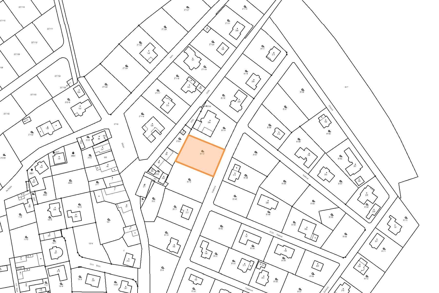 Prodej pozemku 1.240 m², Květinová, Čakovičky, Středočeský kraj Prodej pozemku 1.240 m², Květinová, Čakovičky, Středočeský kraj