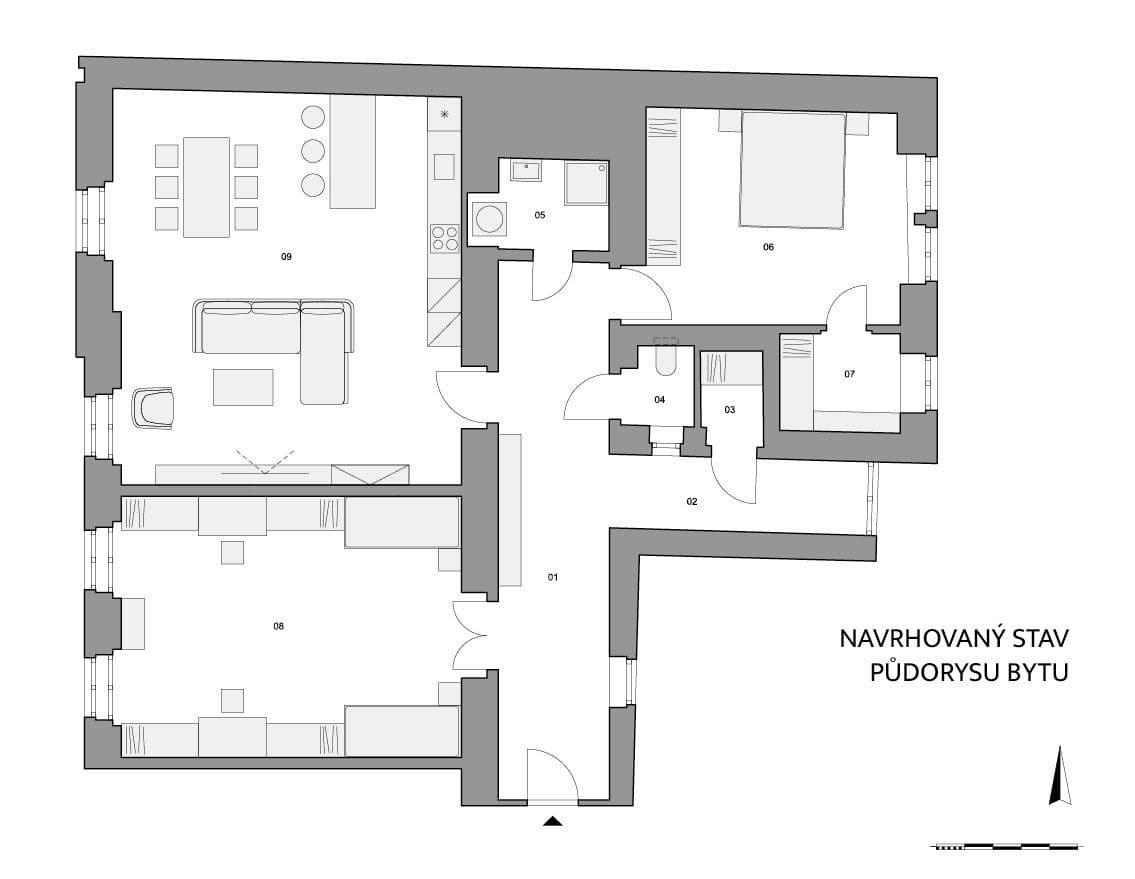 Prodej bytu 3+1 139 m², Mělnická, Praha, Praha Prodej bytu 3+1 139 m², Mělnická, Praha, Praha