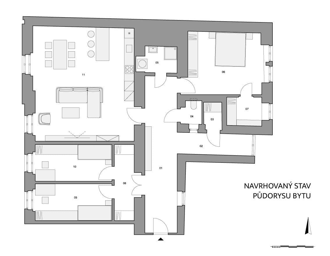 Prodej bytu 3+1 139 m², Mělnická, Praha, Praha Prodej bytu 3+1 139 m², Mělnická, Praha, Praha