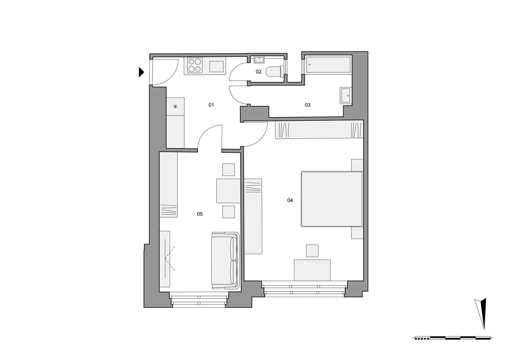 Prodej bytu 2+kk 51 m², Vosmíkových, Praha, Praha Prodej bytu 2+kk 51 m², Vosmíkových, Praha, Praha