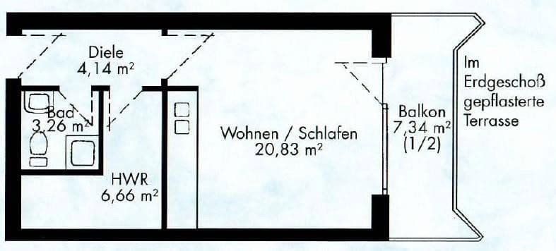 Pronájem bytu 1+kk 39 m², Wilhelmshaven, Dolní Sasko Pronájem bytu 1+kk 39 m², Wilhelmshaven, Dolní Sasko