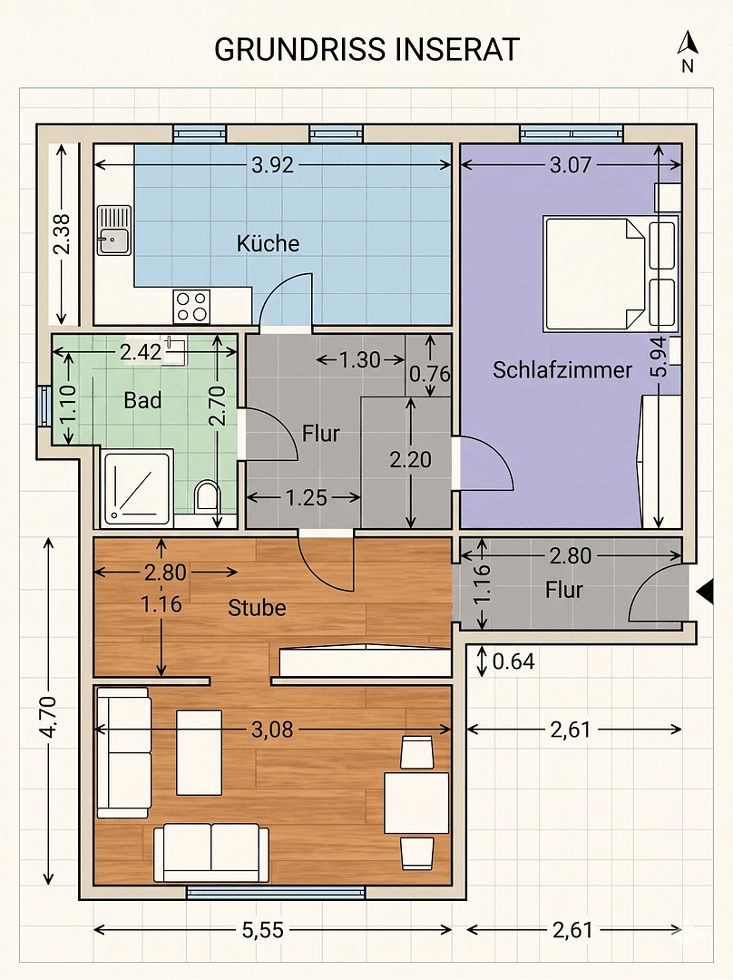 Pronájem bytu 2+1 68 m², Fischstraße 18, Naumburg (Saale), Sasko-Anhaltsko Pronájem bytu 2+1 68 m², Fischstraße 18, Naumburg (Saale), Sasko-Anhaltsko