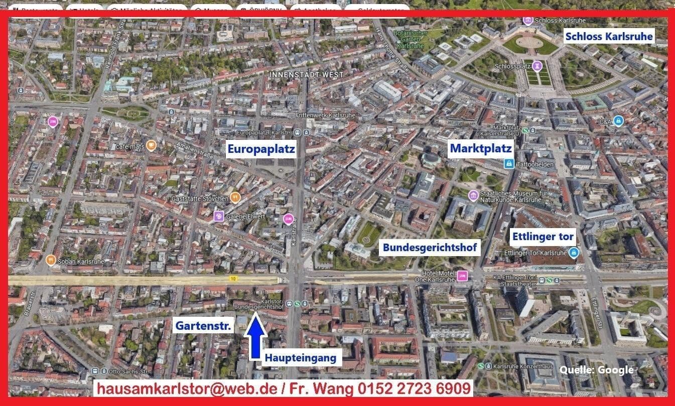 Pronájem kanceláře 233 m², GartenStr. 26, Karlsruhe, Bádensko-Württembersko Pronájem kanceláře 233 m², GartenStr. 26, Karlsruhe, Bádensko-Württembersko