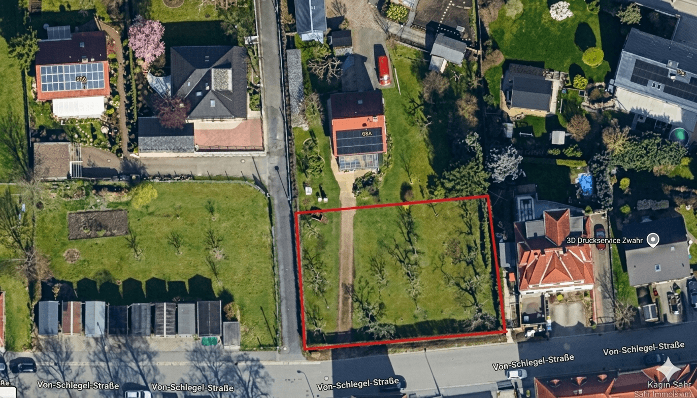 Prodej pozemku 840 m², Von-Schlegel-Straße 0, Cvikov, Sasko Prodej pozemku 840 m², Von-Schlegel-Straße 0, Cvikov, Sasko