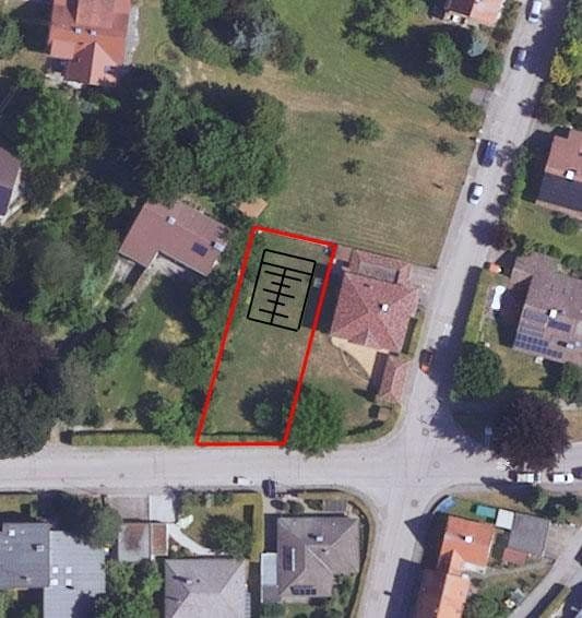 Prodej pozemku 638 m², Haldenweg, Stadtbergen, Bavorsko Prodej pozemku 638 m², Haldenweg, Stadtbergen, Bavorsko