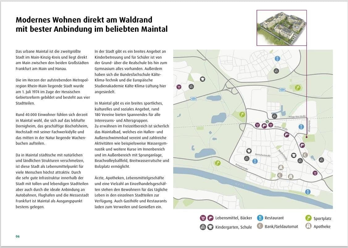 Pronájem bytu 2+1 65 m², Herbert-Belser-Ring 2, 63477 Maintal, Maintal, Hessen Pronájem bytu 2+1 65 m², Herbert-Belser-Ring 2, 63477 Maintal, Maintal, Hessen