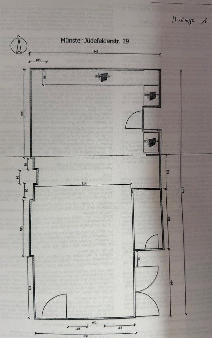 Pronájem nebytového prostoru 130 m², Jüdefelder Str 39, Münster, Severní Porýní-Vestfálsko Pronájem nebytového prostoru 130 m², Jüdefelder Str 39, Münster, Severní Porýní-Vestfálsko