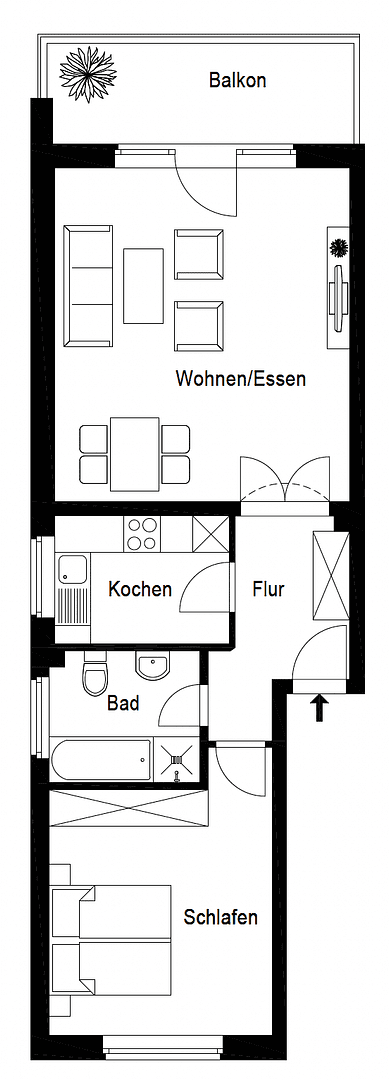 Pronájem bytu 2+1 64 m², Zwinglistraße, Lübeck, Šlesvicko-Holštýnsko Pronájem bytu 2+1 64 m², Zwinglistraße, Lübeck, Šlesvicko-Holštýnsko