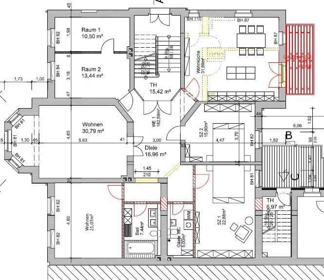 Pronájem bytu 6+1 188 m², Karl-Liebknecht-Str. 37, Halle, Sasko-Anhaltsko Pronájem bytu 6+1 188 m², Karl-Liebknecht-Str. 37, Halle, Sasko-Anhaltsko