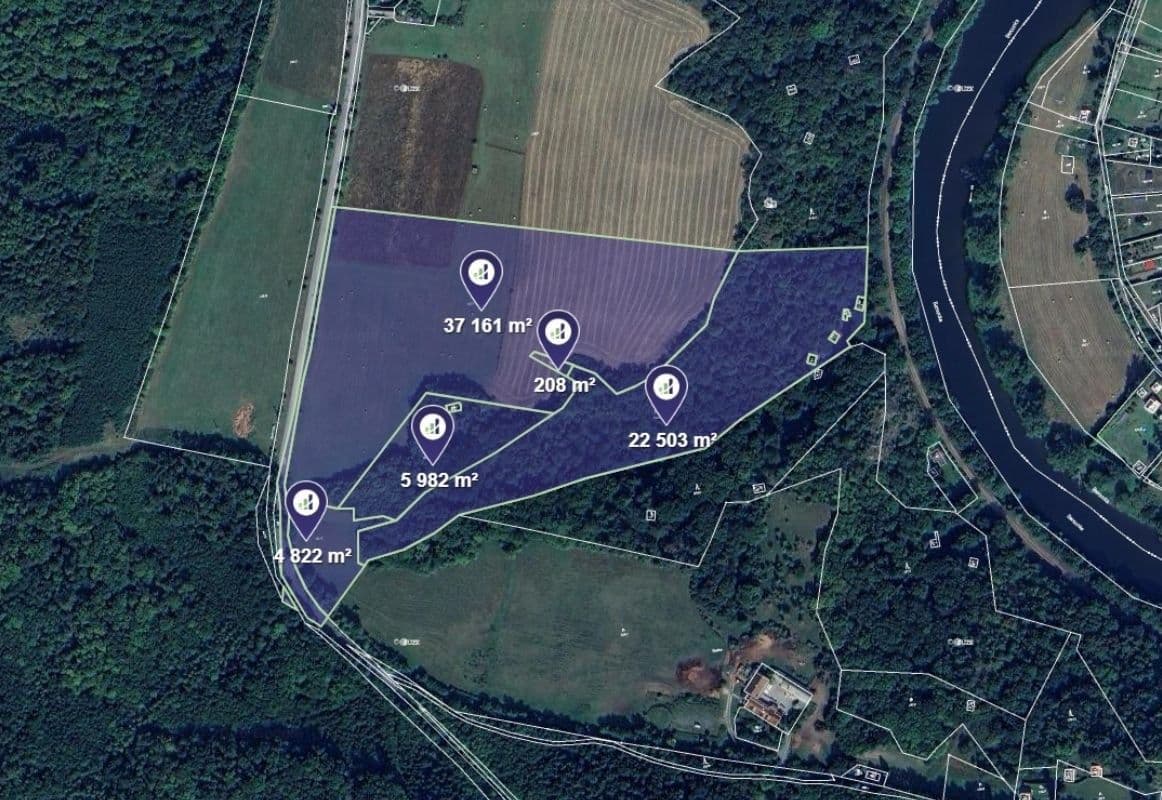 Prodej pozemku 70.676 m², Zbečno, Středočeský kraj Prodej pozemku 70.676 m², Zbečno, Středočeský kraj