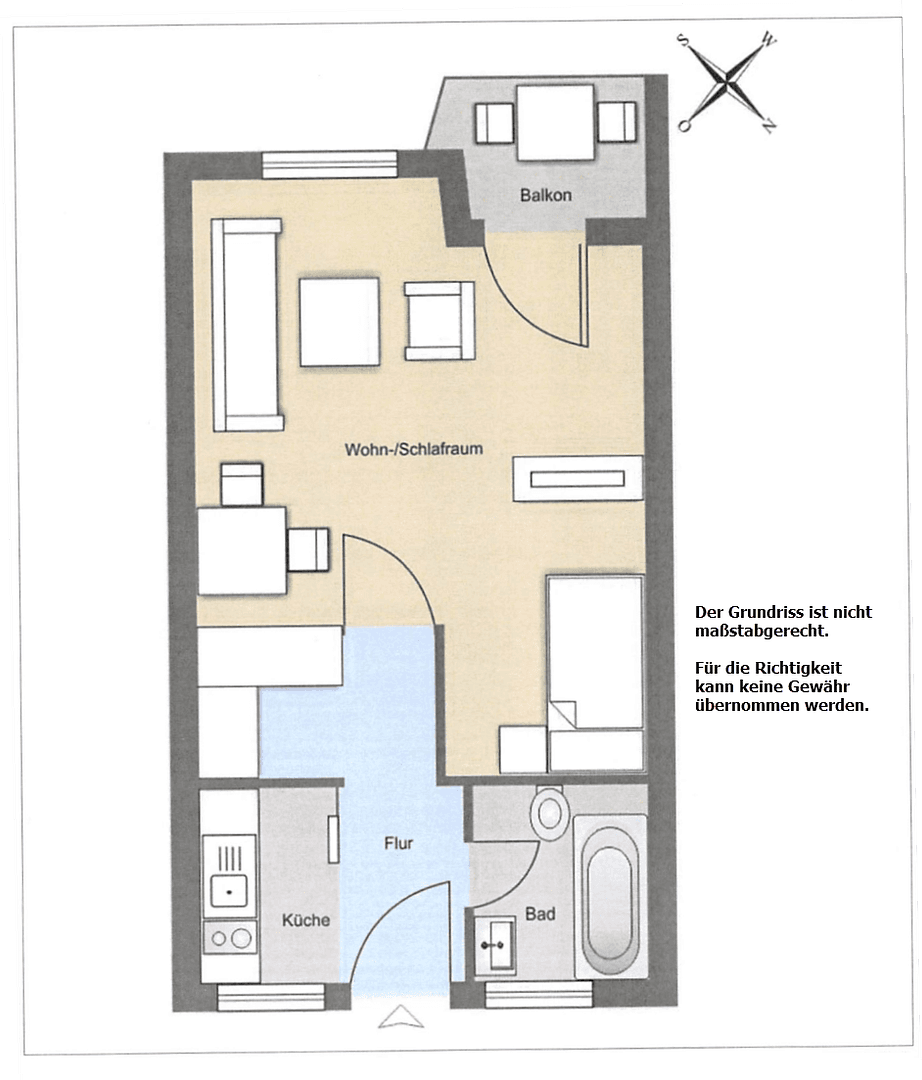 Pronájem bytu 1+kk 40 m², Breslauer Straße 21, Aschaffenburg, Bavorsko Pronájem bytu 1+kk 40 m², Breslauer Straße 21, Aschaffenburg, Bavorsko