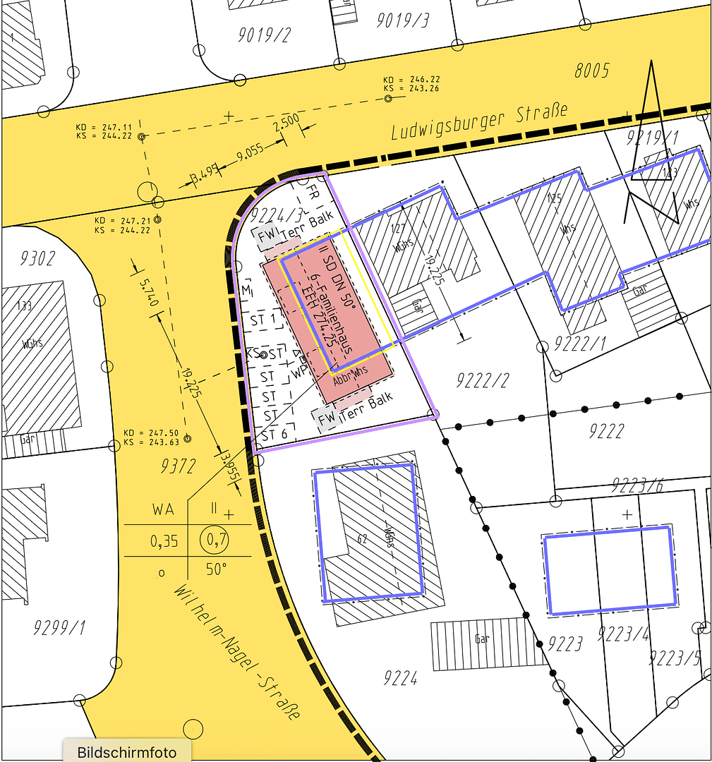 Prodej pozemku 539 m², Ludwigsburger Str. 131, Ludwigsburg, Bádensko-Württembersko Prodej pozemku 539 m², Ludwigsburger Str. 131, Ludwigsburg, Bádensko-Württembersko