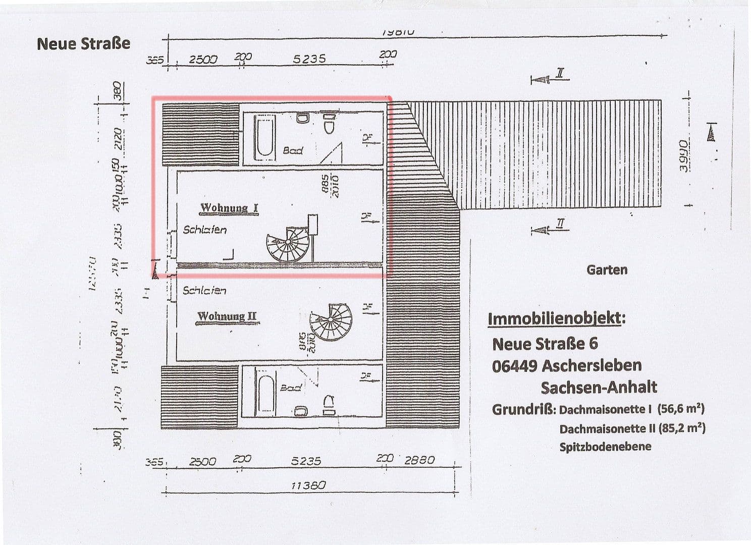 Pronájem bytu 2+1 57 m², Neue Straße 6, Aschersleben, Sasko-Anhaltsko Pronájem bytu 2+1 57 m², Neue Straße 6, Aschersleben, Sasko-Anhaltsko