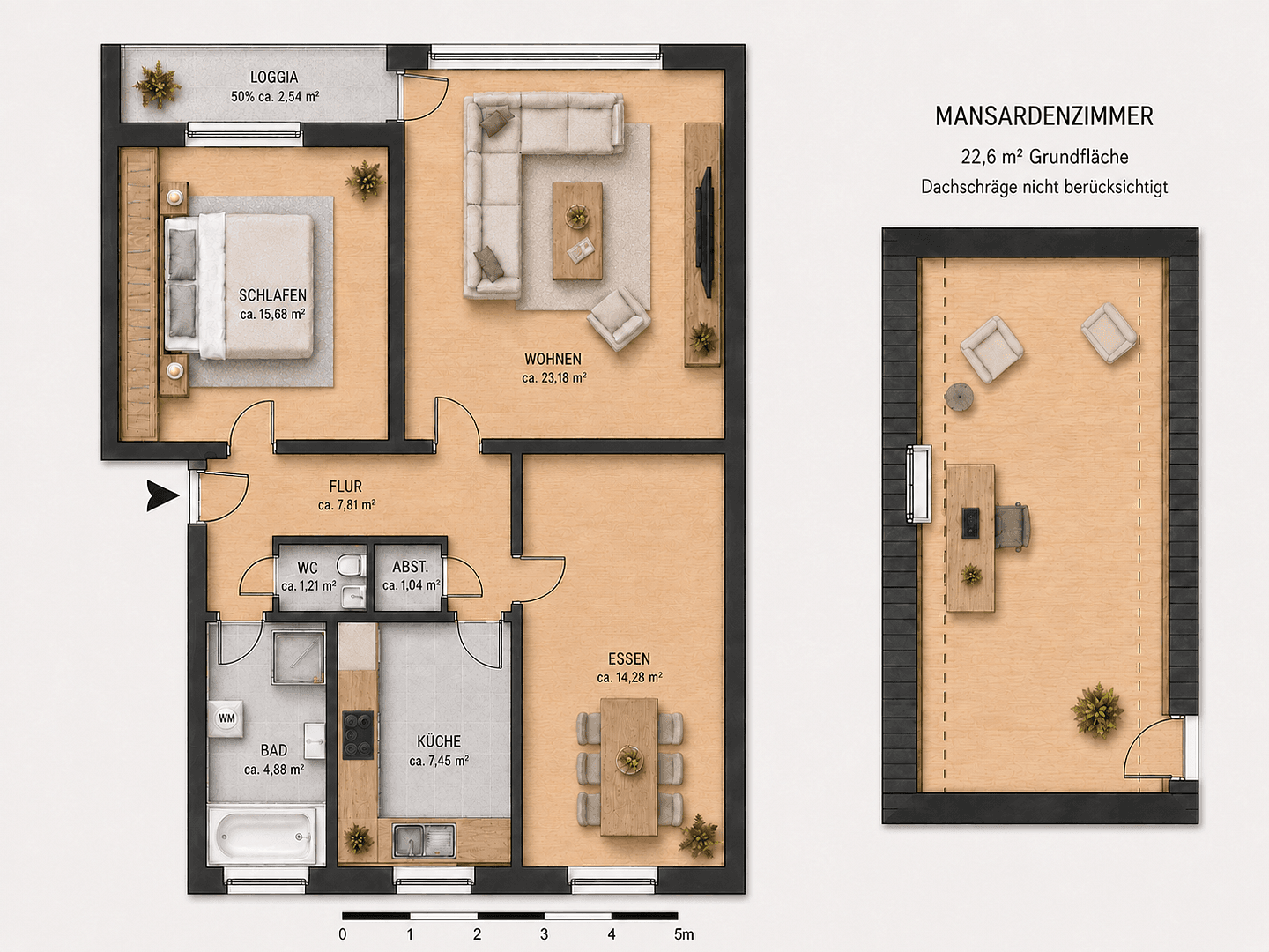 Prodej bytu 4+1 95 m², Mitteldamm 22C, Minden, Severní Porýní-Vestfálsko Prodej bytu 4+1 95 m², Mitteldamm 22C, Minden, Severní Porýní-Vestfálsko