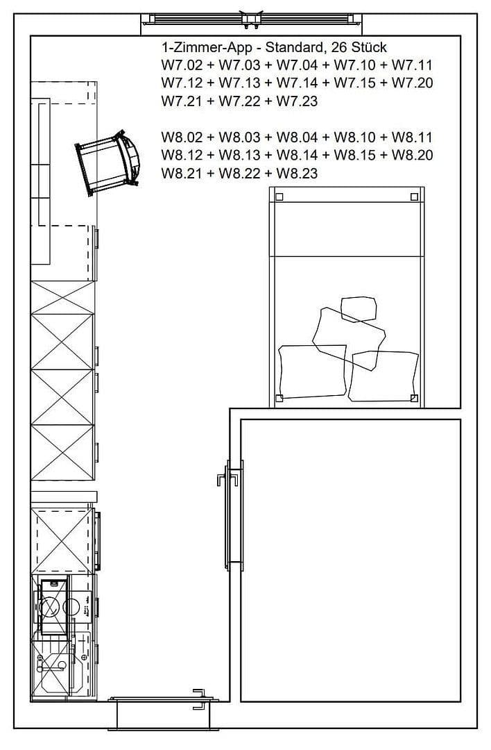 Pronájem bytu 1+1 24 m², Berlin, Berlín Pronájem bytu 1+1 24 m², Berlin, Berlín