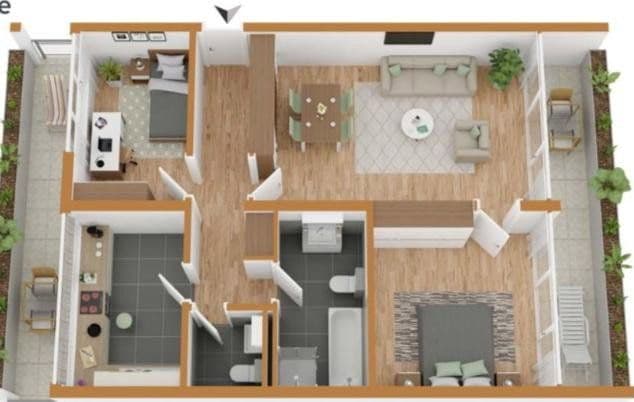 Pronájem bytu 3+1 72 m², Marktheidenfeld, Bavorsko Pronájem bytu 3+1 72 m², Marktheidenfeld, Bavorsko