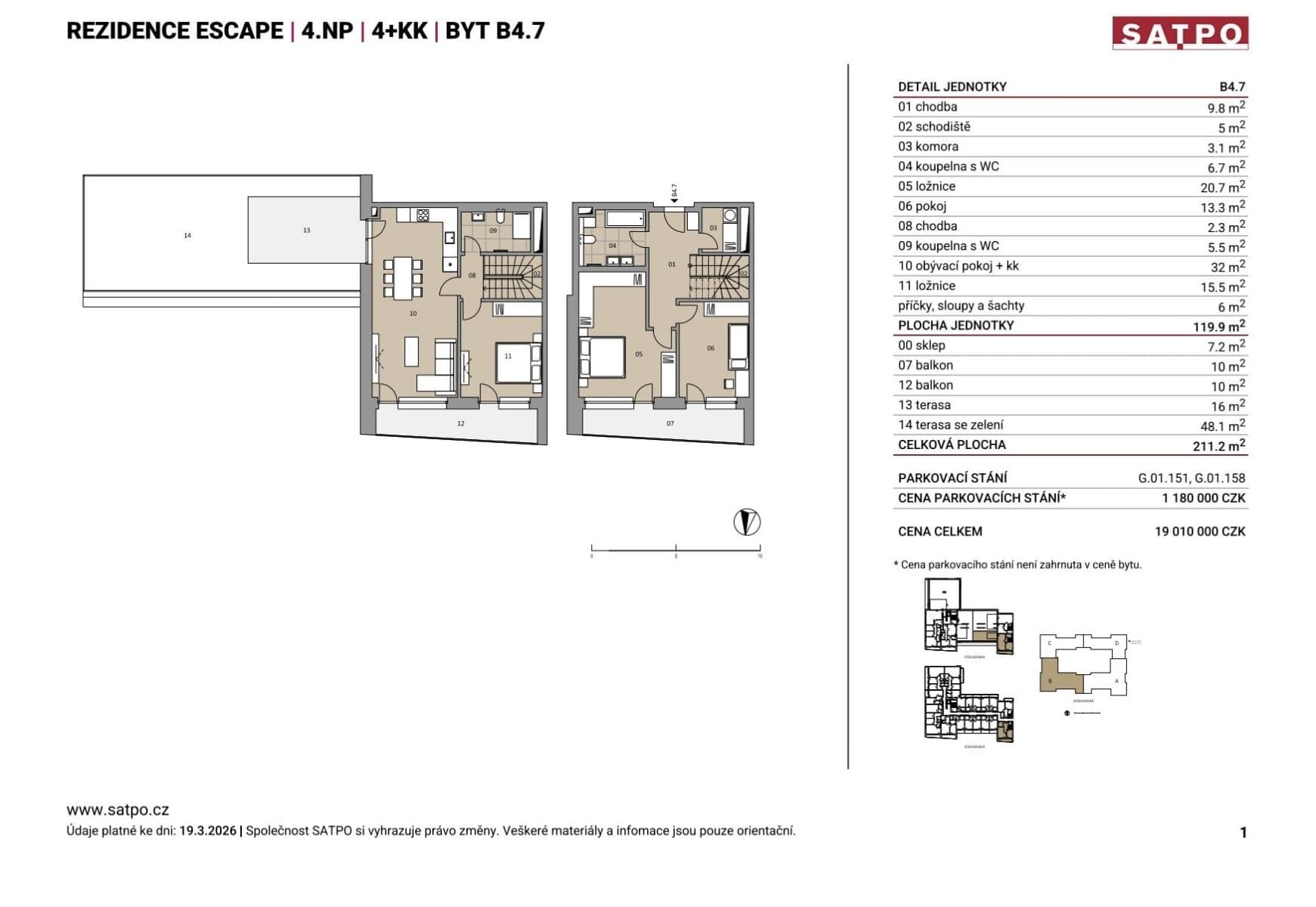 Prodej bytu 4+kk 126 m², Stochovská, Praha, Praha Prodej bytu 4+kk 126 m², Stochovská, Praha, Praha