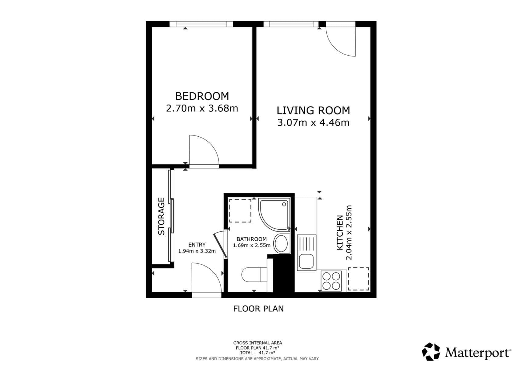 Pronájem bytu 2+kk 41 m², Zárybská, Praha, Praha Pronájem bytu 2+kk 41 m², Zárybská, Praha, Praha