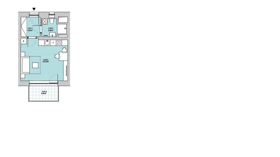 Pronájem bytu 1+kk 31 m², Řepova, Brno, Jihomoravský kraj Pronájem bytu 1+kk 31 m², Řepova, Brno, Jihomoravský kraj