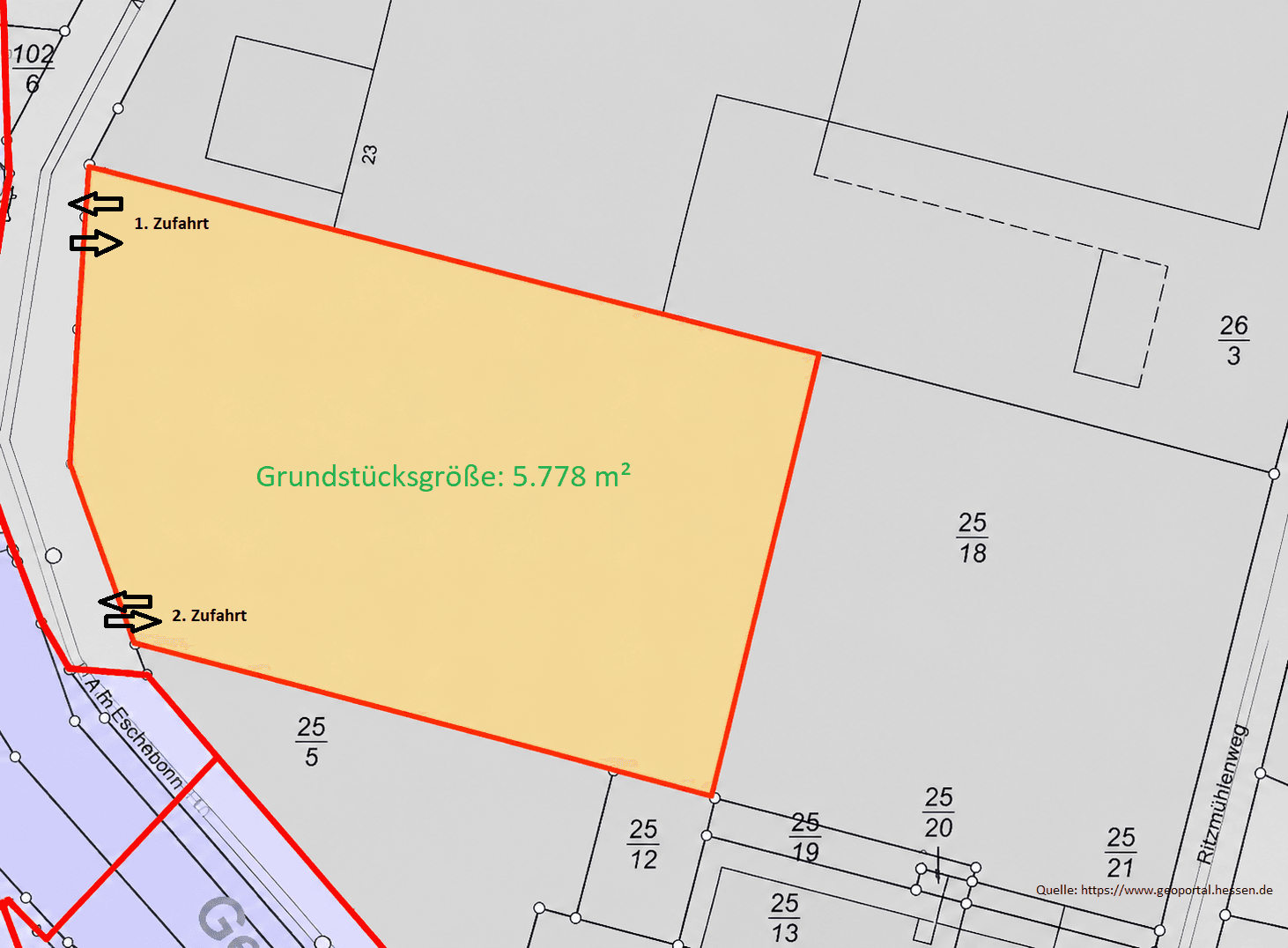 Prodej pozemku 5.778 m², Am Eschenbornrasen 25, Witzenhausen, Hessen Prodej pozemku 5.778 m², Am Eschenbornrasen 25, Witzenhausen, Hessen