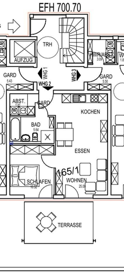 Pronájem bytu 2+kk 53 m², Rietheim-Weilheim, Bádensko-Württembersko Pronájem bytu 2+kk 53 m², Rietheim-Weilheim, Bádensko-Württembersko