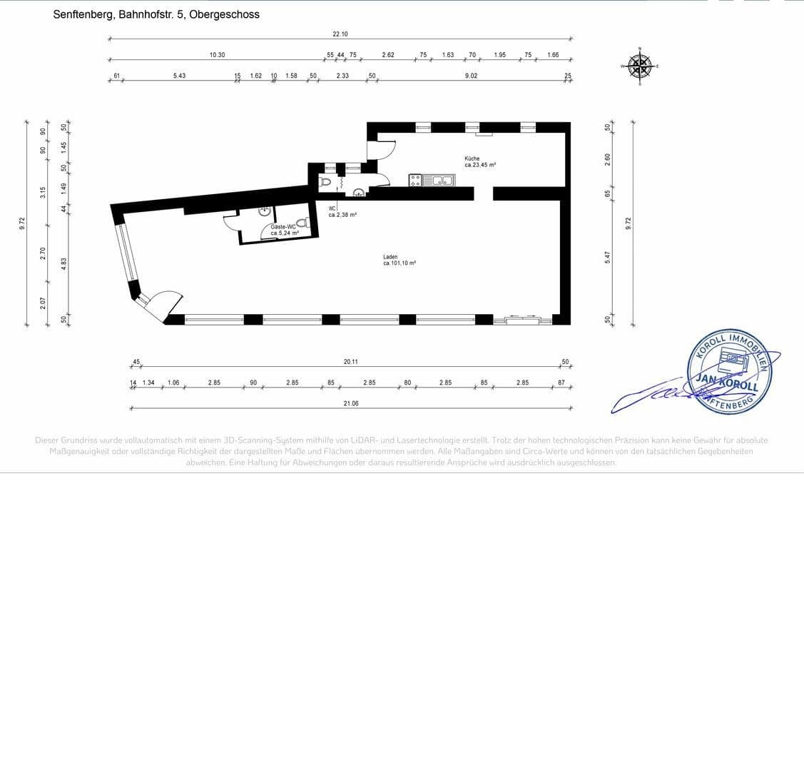 Pronájem kanceláře 130 m², Bahnhofstraße 5, Senftenberg - Zły Komorow, Braniborsko Pronájem kanceláře 130 m², Bahnhofstraße 5, Senftenberg - Zły Komorow, Braniborsko