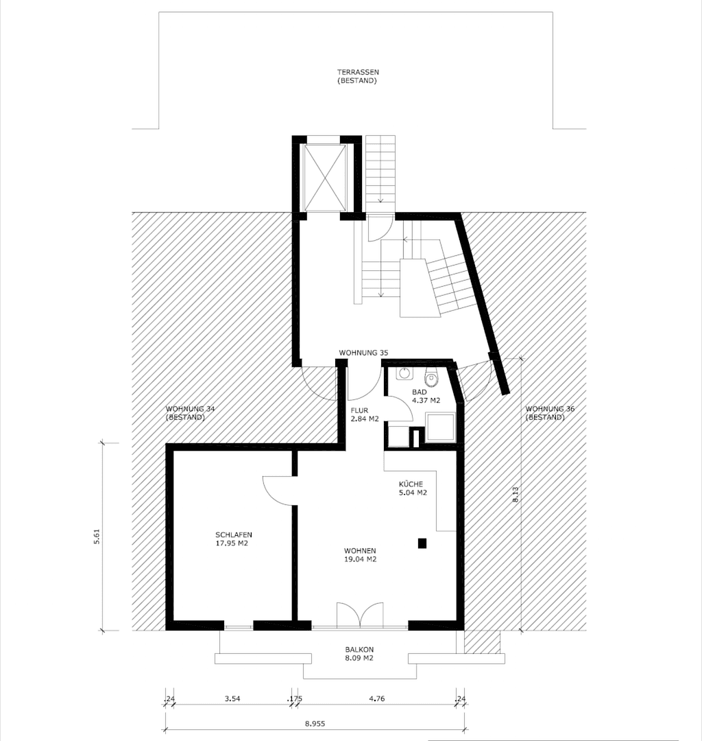 Pronájem bytu 1+kk 53 m², Wilhelm-Leuschner-Straße 47, Karlsruhe, Bádensko-Württembersko Pronájem bytu 1+kk 53 m², Wilhelm-Leuschner-Straße 47, Karlsruhe, Bádensko-Württembersko