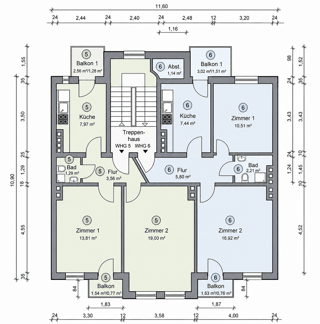 Pronájem bytu 2+1 47 m², Projensdorfer Str. 36, Kiel, Šlesvicko-Holštýnsko Pronájem bytu 2+1 47 m², Projensdorfer Str. 36, Kiel, Šlesvicko-Holštýnsko