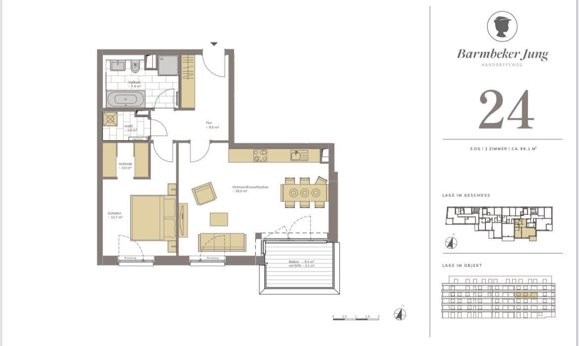 Pronájem bytu 2+1 67 m², Hardorffsweg 12, Hamburg, Hamburg Pronájem bytu 2+1 67 m², Hardorffsweg 12, Hamburg, Hamburg