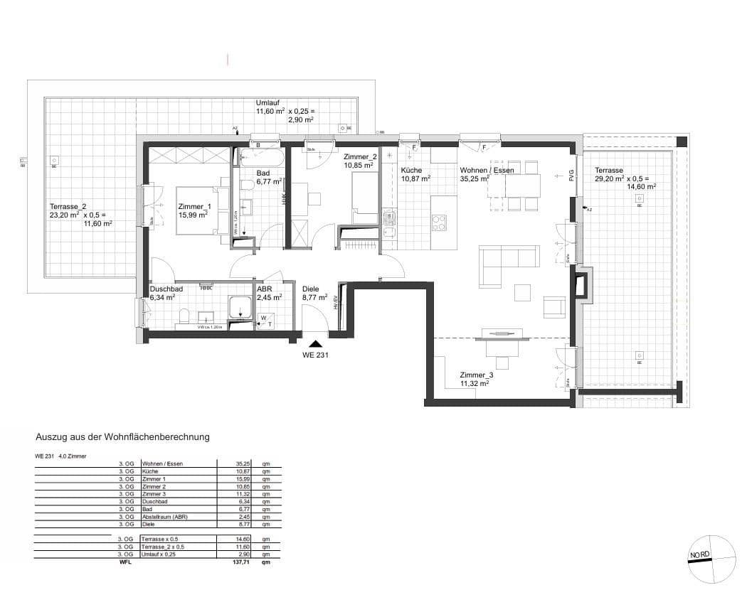 Pronájem bytu 3+1 138 m², Saarburg, Porýní-Falc Pronájem bytu 3+1 138 m², Saarburg, Porýní-Falc