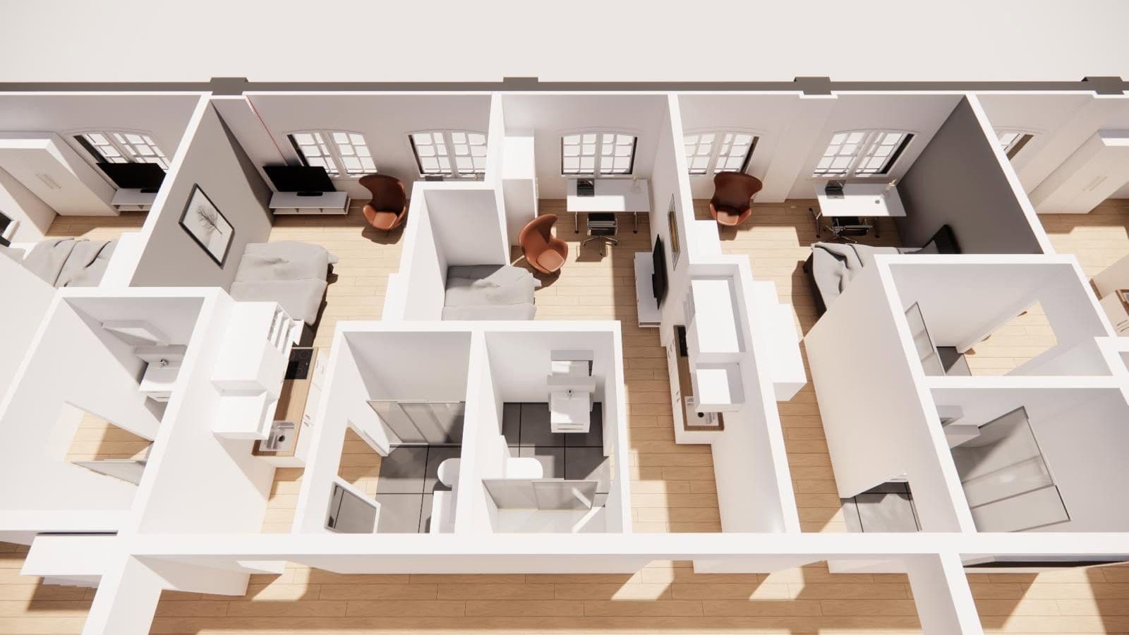 Pronájem bytu 1+1 25 m², Finkstraße 5, Lüneburg, Dolní Sasko Pronájem bytu 1+1 25 m², Finkstraße 5, Lüneburg, Dolní Sasko