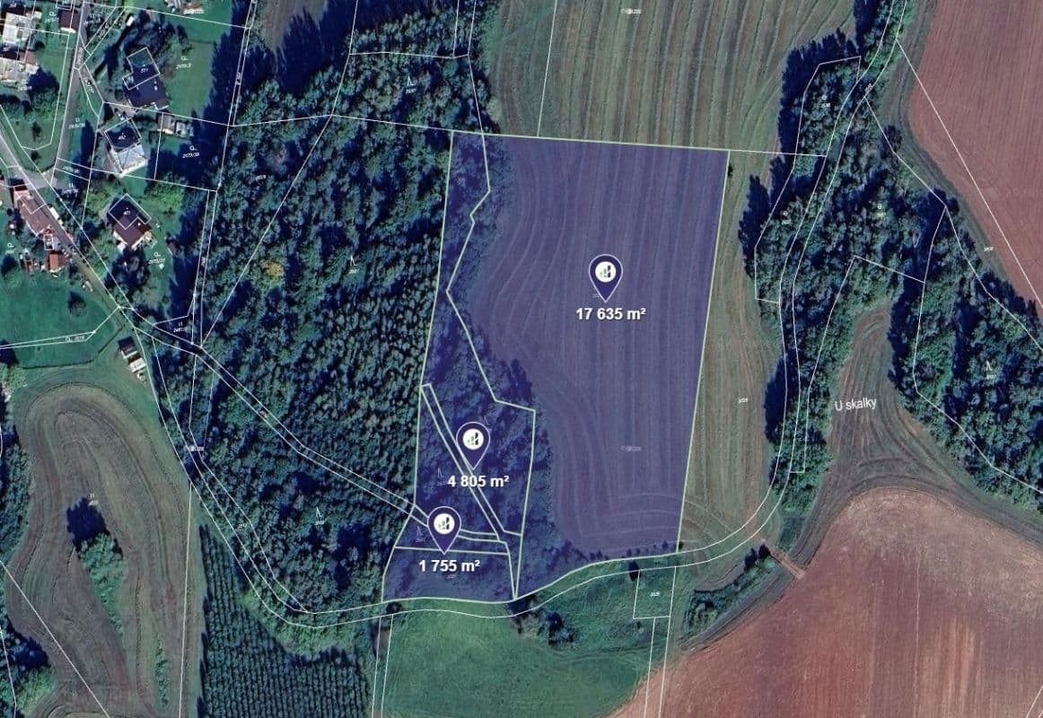Prodej pozemku 24.195 m², Chotěvice, Královéhradecký kraj Prodej pozemku 24.195 m², Chotěvice, Královéhradecký kraj