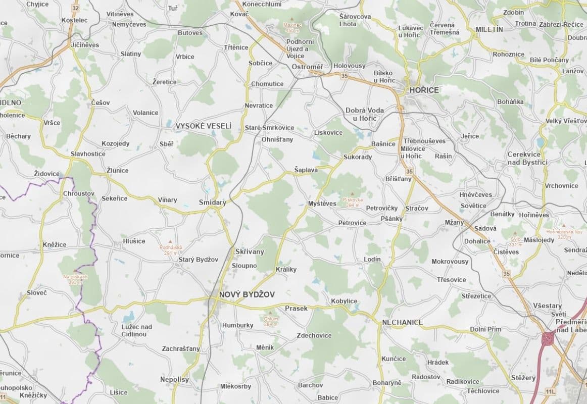 Prodej pozemku 2.282 m², Smidary, Královéhradecký kraj Prodej pozemku 2.282 m², Smidary, Královéhradecký kraj