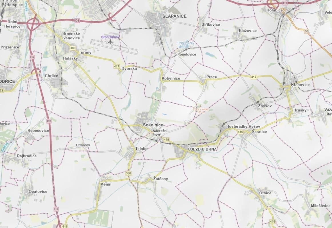 Prodej pozemku 3.674 m², Sokolnice, Jihomoravský kraj Prodej pozemku 3.674 m², Sokolnice, Jihomoravský kraj