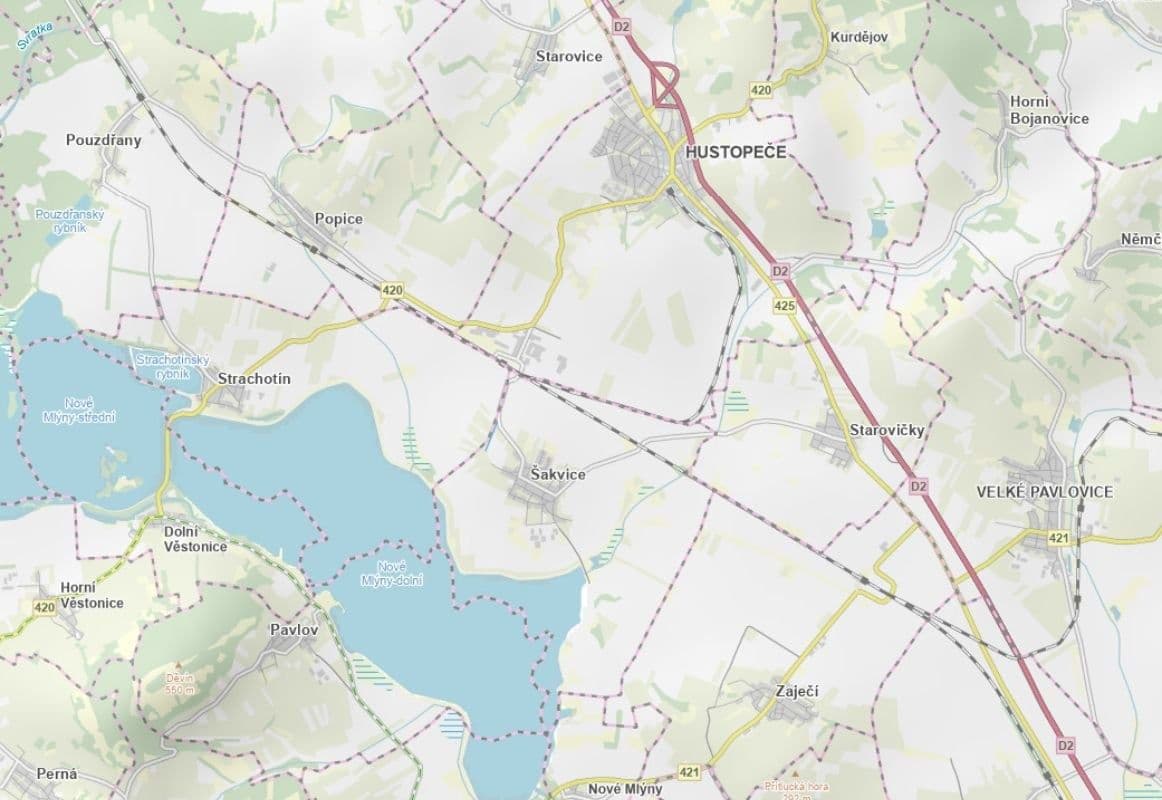 Prodej pozemku 3.827 m², Šakvice, Jihomoravský kraj Prodej pozemku 3.827 m², Šakvice, Jihomoravský kraj