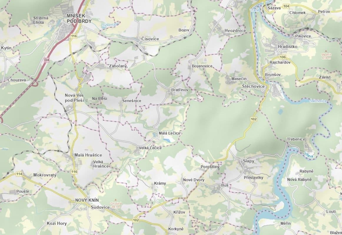 Prodej pozemku 56.080 m², Bojanovice, Středočeský kraj Prodej pozemku 56.080 m², Bojanovice, Středočeský kraj