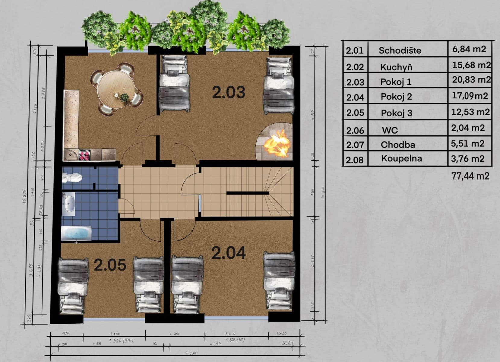 Pronájem bytu 3+1 78 m², Hudcova, Brno, Jihomoravský kraj Pronájem bytu 3+1 78 m², Hudcova, Brno, Jihomoravský kraj
