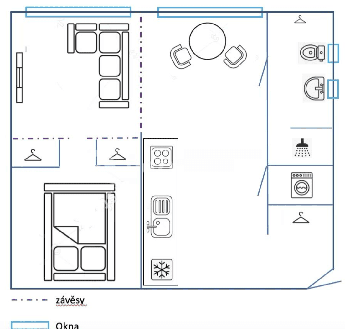 Pronájem bytu 2+kk 42 m², U Libeňského pivovaru, Praha, Praha Pronájem bytu 2+kk 42 m², U Libeňského pivovaru, Praha, Praha
