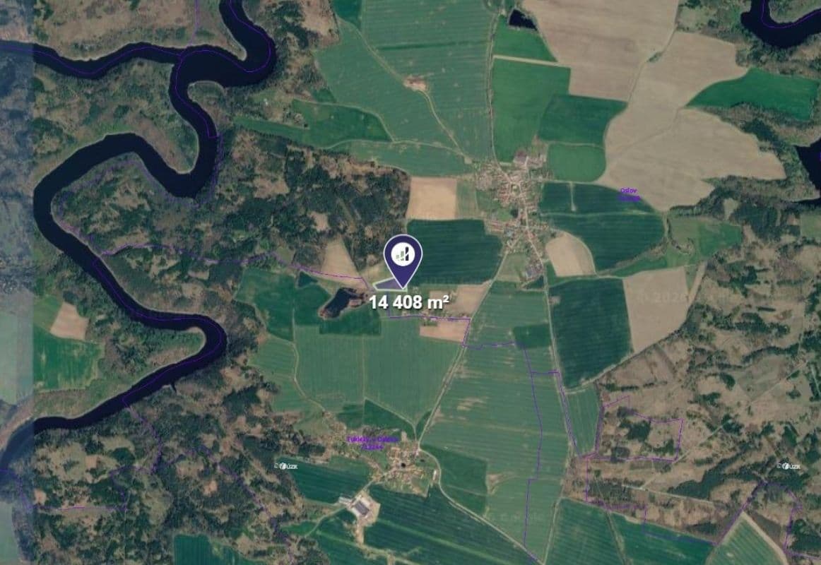 Prodej pozemku 14.408 m², Oslov, Jihočeský kraj Prodej pozemku 14.408 m², Oslov, Jihočeský kraj