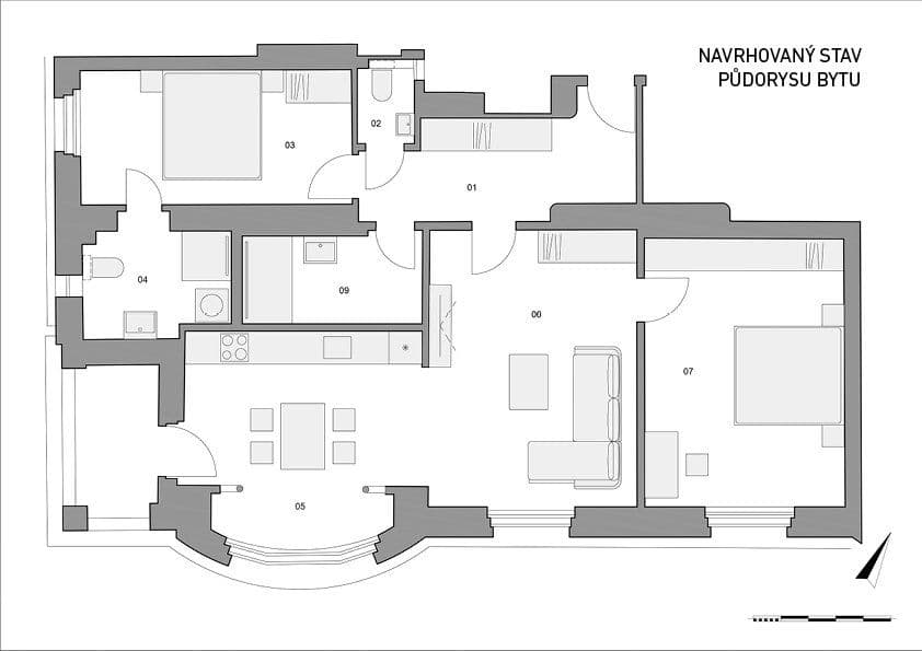 Prodej bytu 3+1 99 m², Na Václavce, Praha, Praha Prodej bytu 3+1 99 m², Na Václavce, Praha, Praha