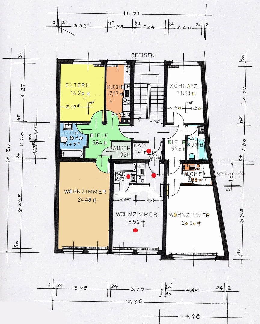Pronájem bytu 1+1 26 m², Kompagniestraße 13, Flensburg, Šlesvicko-Holštýnsko Pronájem bytu 1+1 26 m², Kompagniestraße 13, Flensburg, Šlesvicko-Holštýnsko