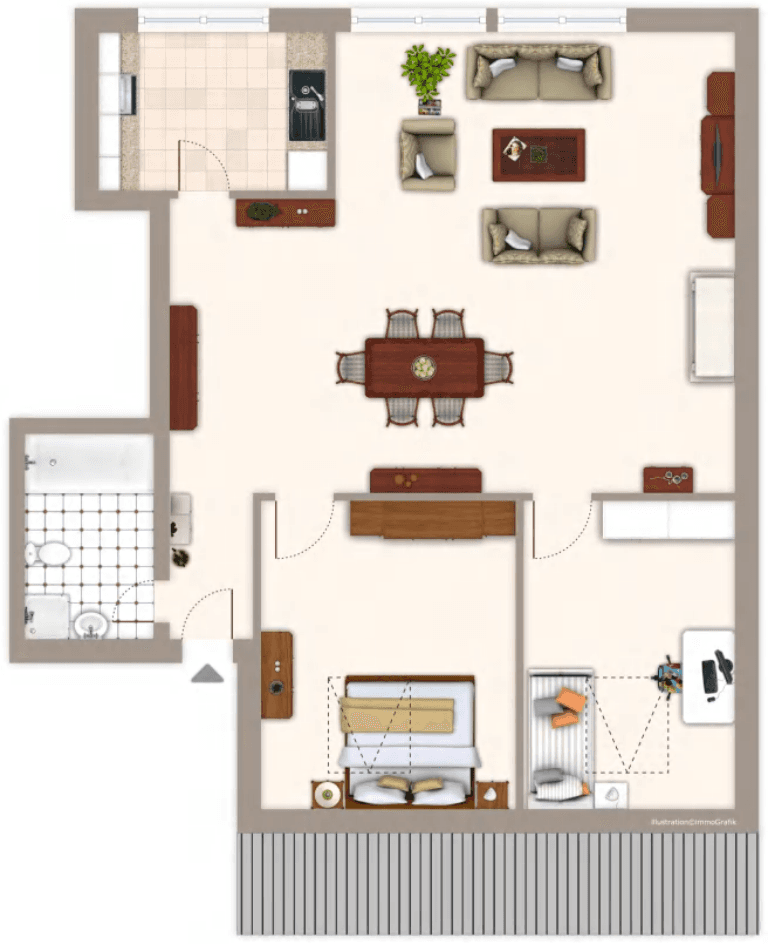 Prodej bytu 3+1 84 m², Münster, Severní Porýní-Vestfálsko Prodej bytu 3+1 84 m², Münster, Severní Porýní-Vestfálsko